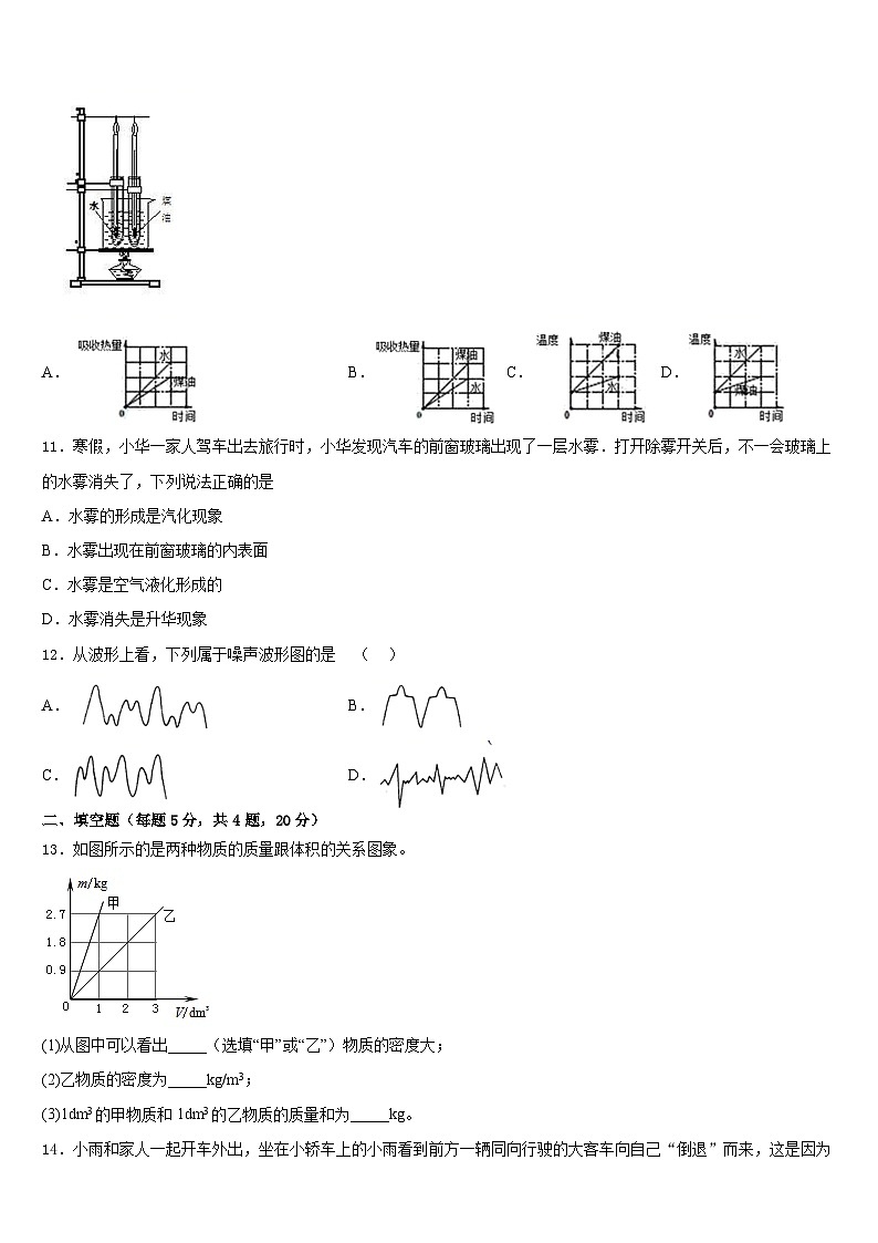 2023-2024学年河南省郑州市名校物理八上期末学业质量监测试题含答案03