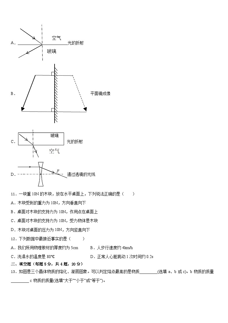 2023-2024学年浙江杭州拱墅区锦绣育才八年级物理第一学期期末检测试题含答案03