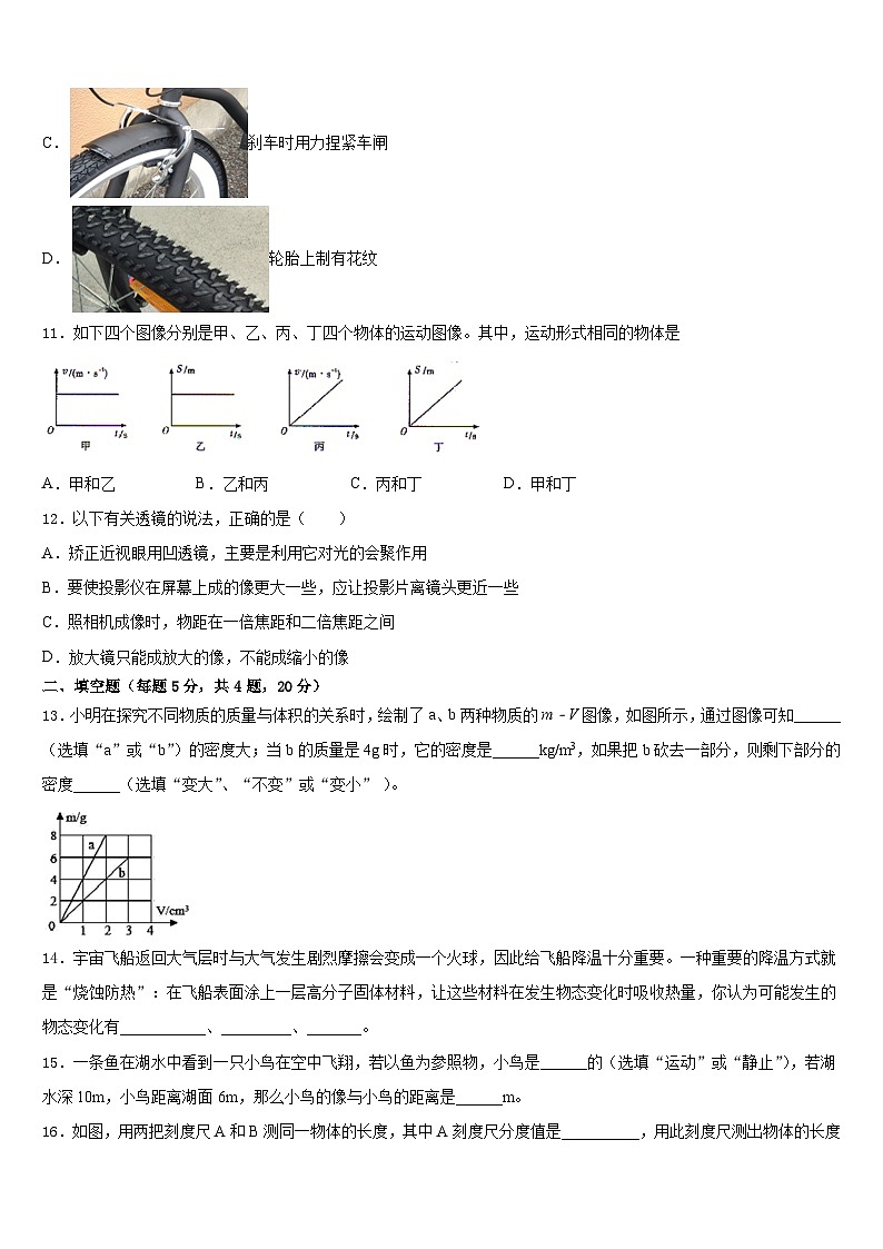 2023-2024学年浙江省台州市温岭市八年级物理第一学期期末质量跟踪监视模拟试题含答案第3页
