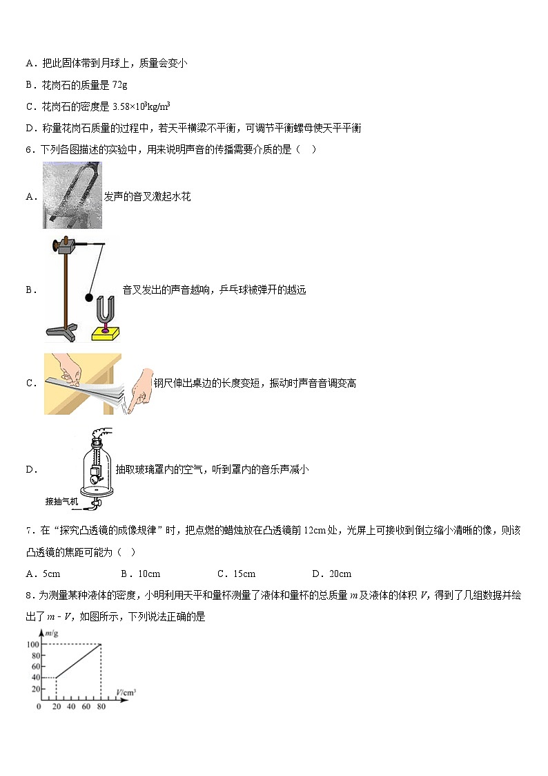 2023-2024学年烟台市八年级物理第一学期期末经典模拟试题含答案第3页