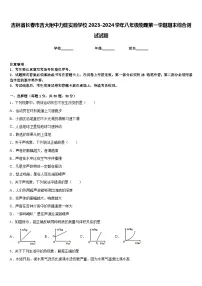 吉林省长春市吉大附中力旺实验学校2023-2024学年八年级物理第一学期期末综合测试试题含答案