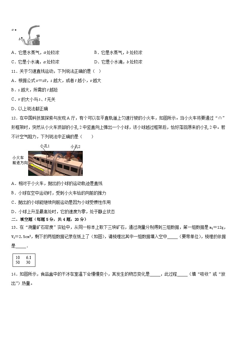 天津市河?xùn)|區(qū)2023-2024學(xué)年物理八上期末教學(xué)質(zhì)量檢測(cè)試題含答案第3頁(yè)