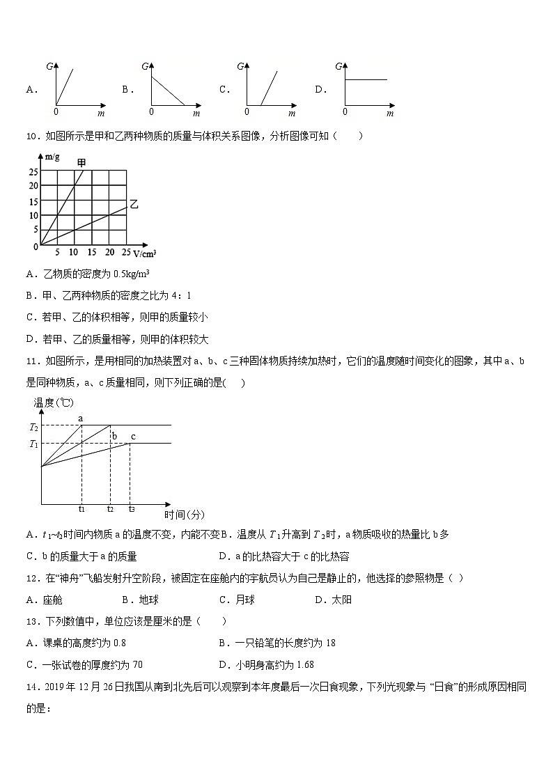 广东省揭阳市产业园区2023-2024学年八年级物理第一学期期末监测试题含答案第3页