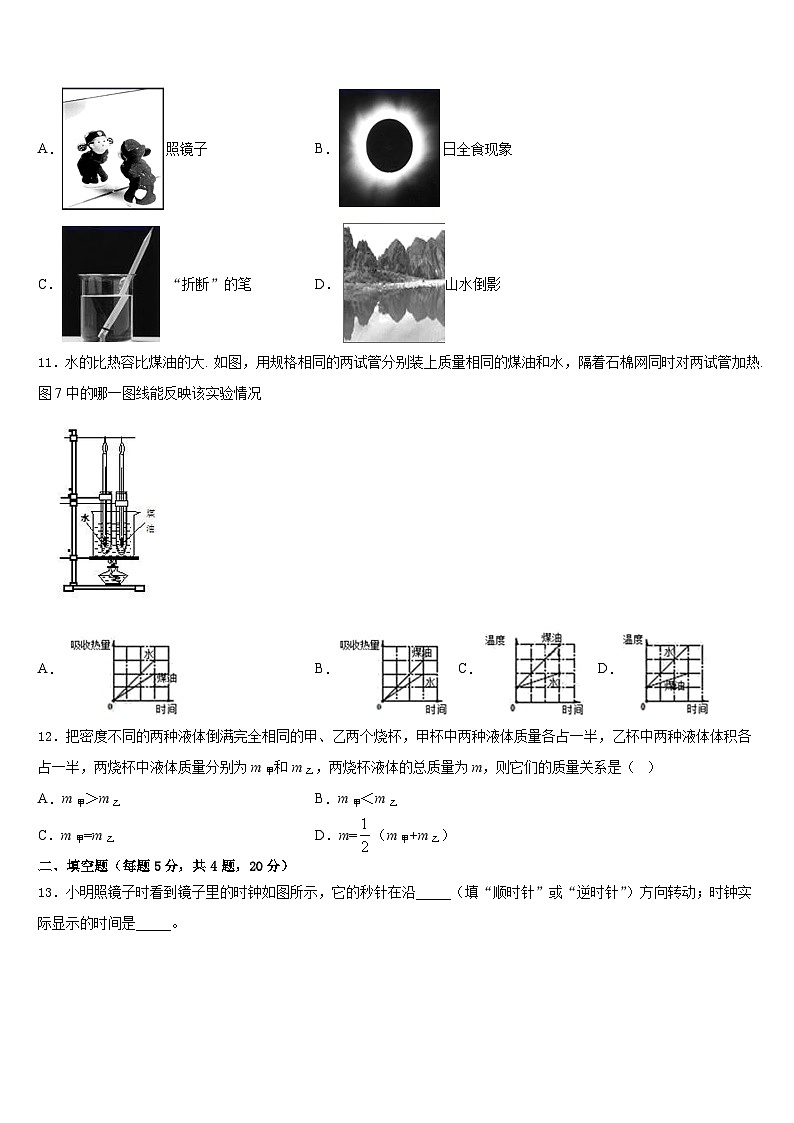 广东省阳江市2023-2024学年八上物理期末复习检测模拟试题含答案03