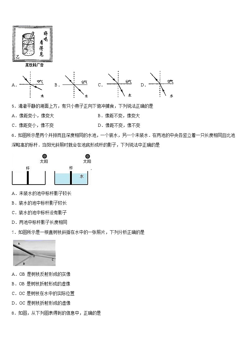 江蘇省宜興市新芳中學(xué)2023-2024學(xué)年物理八年級(jí)第一學(xué)期期末監(jiān)測(cè)模擬試題含答案第2頁(yè)