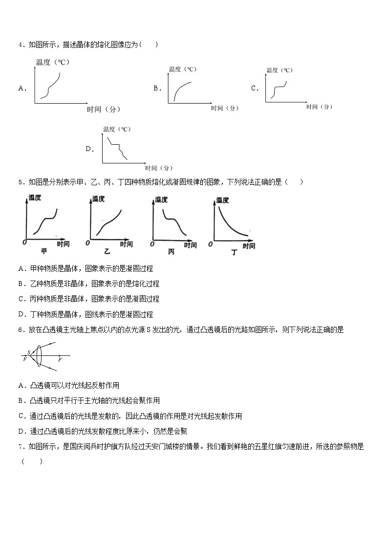 河南省洛陽市東方二中學(xué)2023-2024學(xué)年八上物理期末質(zhì)量跟蹤監(jiān)視模擬試題含答案第2頁