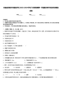 河南省洛陽市外國語學(xué)校2023-2024學(xué)年八年級物理第一學(xué)期期末教學(xué)質(zhì)量檢測模擬試題含答案