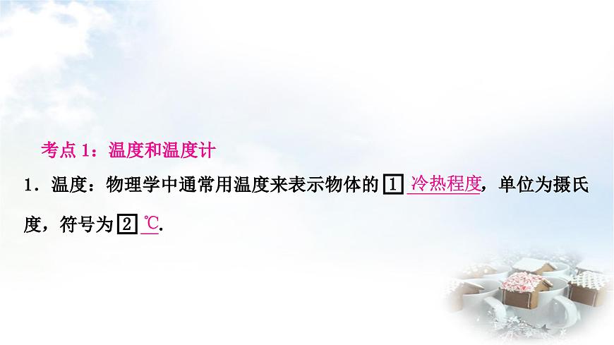 中考物理復(fù)習(xí)聲、光、熱學(xué)第4講物態(tài)變化教學(xué)課件第2頁(yè)