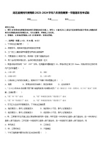 湖北省黄冈市黄梅县2023-2024学年八年级物理第一学期期末统考试题含答案