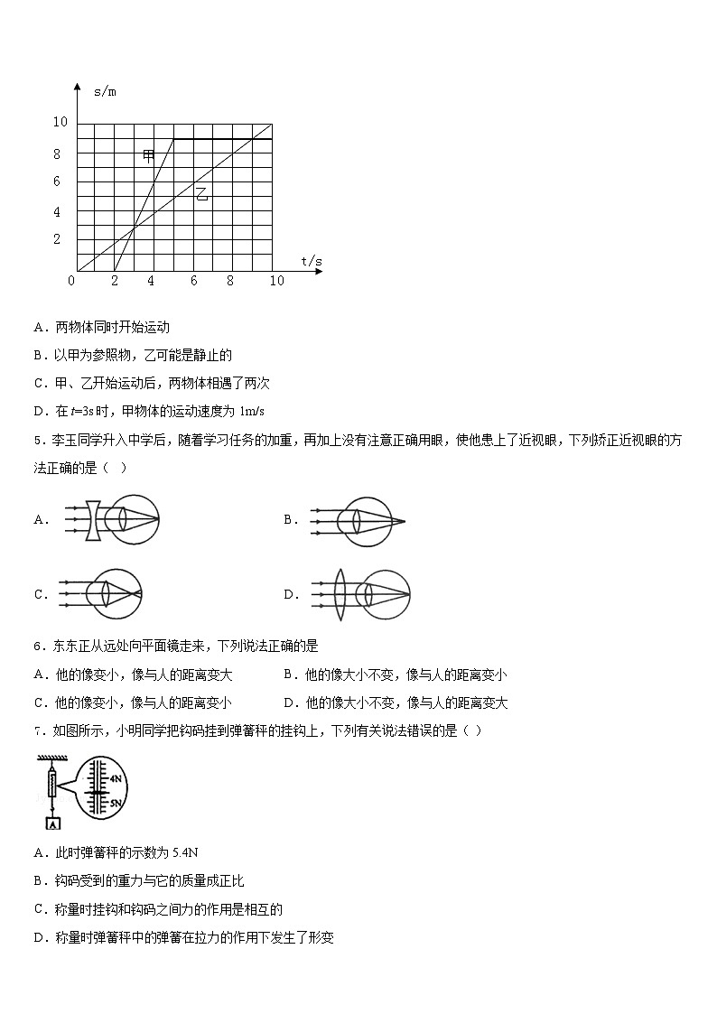 湖南省娄底市新化县2023-2024学年物理八年级第一学期期末复习检测试题含答案第2页