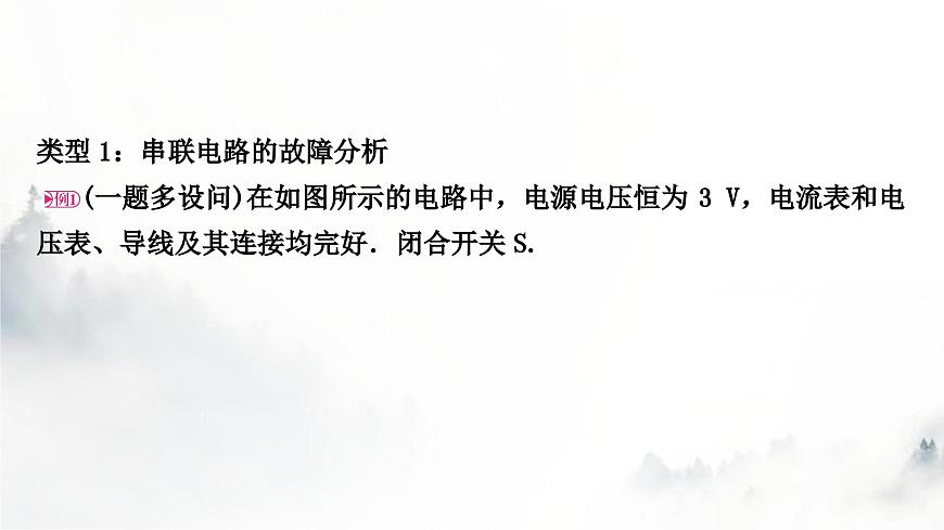 人教版中考物理復(fù)習(xí)電學(xué)主題整合2電路故障分析課件第5頁