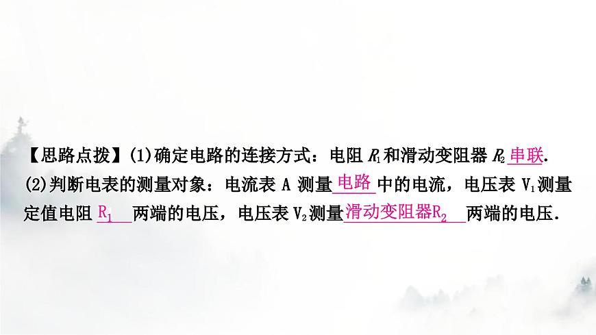 人教版中考物理復(fù)習(xí)電學(xué)主題整合4動(dòng)態(tài)電路分析課件第6頁(yè)