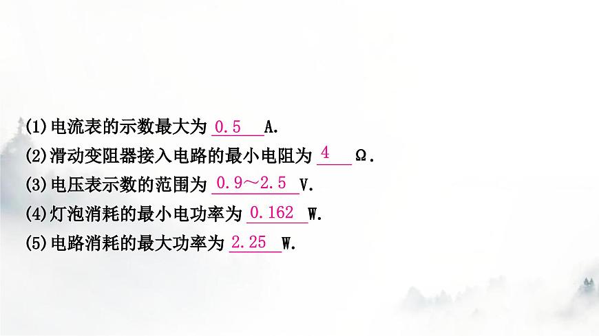 人教版中考物理復(fù)習(xí)電學(xué)主題整合7極值、范圍類相關(guān)計(jì)算課件第8頁(yè)