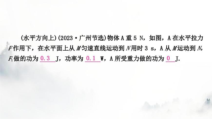 人教版中考物理復(fù)習(xí)二力學(xué)第11講功和機(jī)械能第1課時(shí)功和功率課件第6頁(yè)