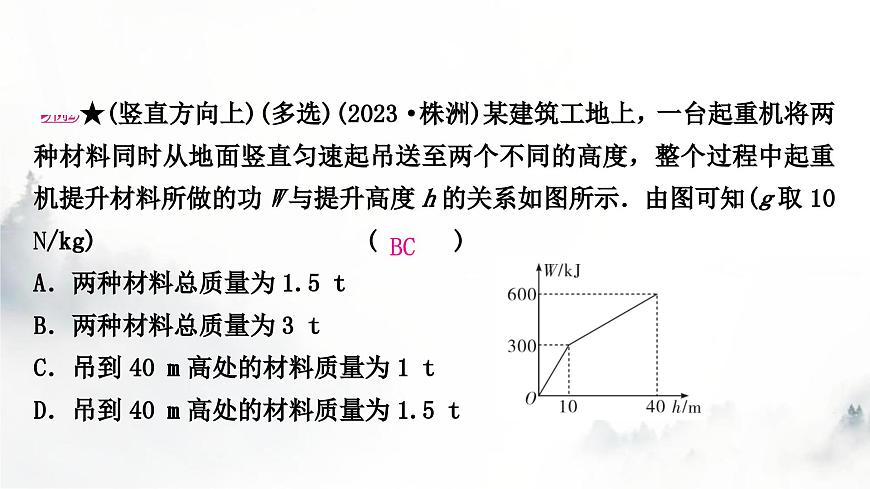 人教版中考物理復(fù)習(xí)二力學(xué)第11講功和機(jī)械能第1課時(shí)功和功率課件第7頁(yè)