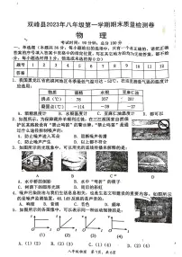 湖南省娄底市双峰县2023-2024学年八年级上学期1月期末物理试题