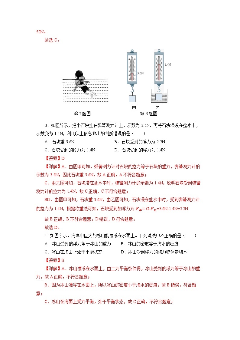 第十章《浮力》单元测试题【解析版】02