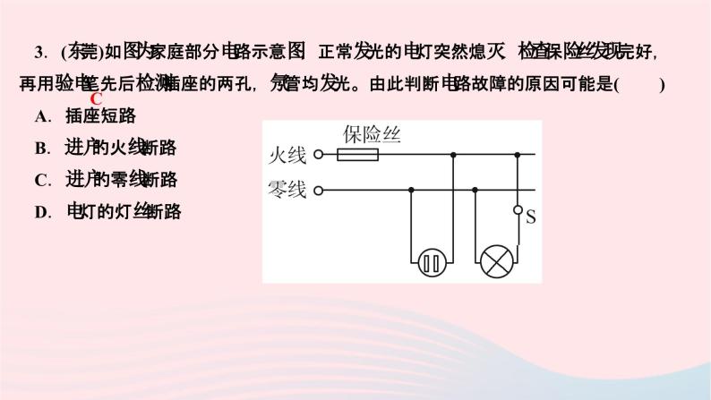 2024九年级物理下册第九章家庭用电一周一练作业课件新版教科版04