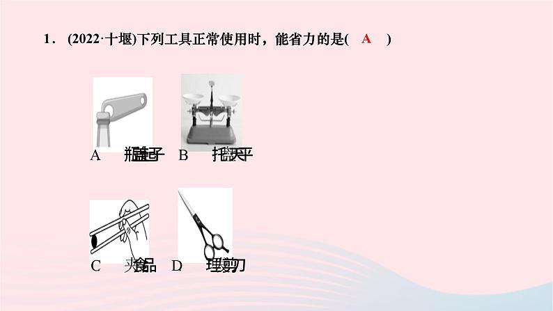 2024九年级物理全册复习题九简单机械作业课件新版新人教版第3页
