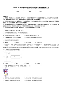 2023-2024学年浙江省重点中学物理九上期末统考试题含答案