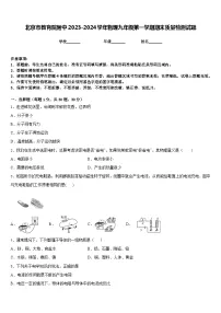 北京市教育院附中2023-2024学年物理九年级第一学期期末质量检测试题含答案