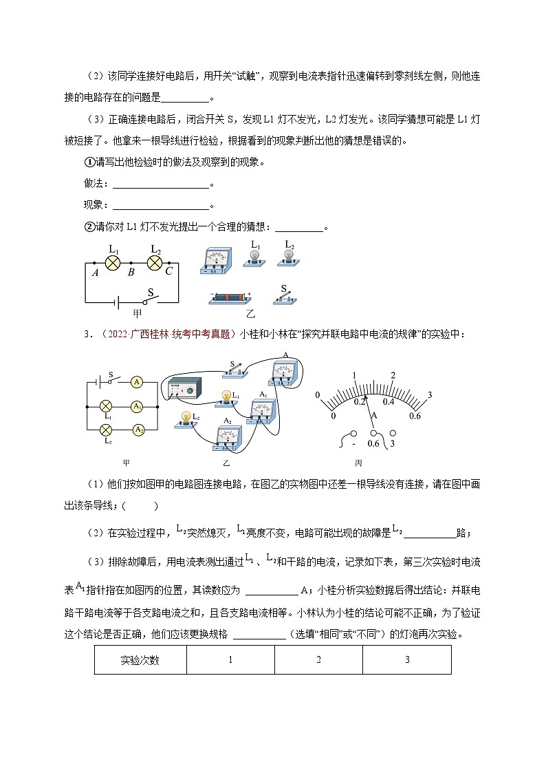 专题33 实验题——电(磁)(一) 备战中考物理重难点题型专题突破(原卷版)第3页