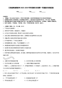 江西省婺源县联考2023-2024学年物理九年级第一学期期末经典试题含答案