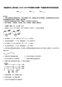 河南省各地(部分地区)2023-2024学年物理九年级第一学期期末教学质量检测试题含答案