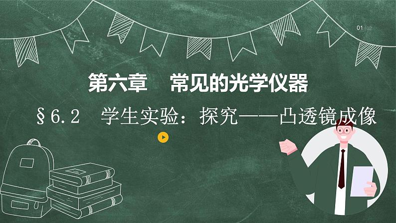 北师大版物理八年级下册 6.2 学生实验:探究——凸透镜成像 教学课件05