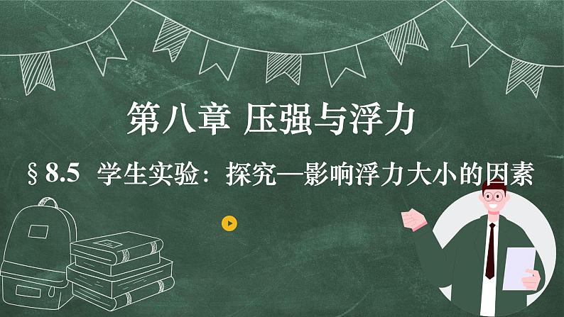 北师大版物理八年级下册 8.5、学生实验:探究—影响浮力大小的因素 教学课件第4页