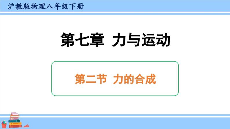 沪科版八年级物理下册课件 第七章 第二节 力的合成01