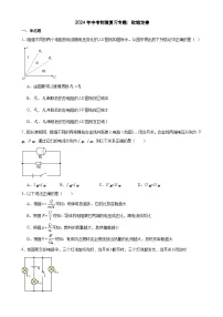 2024年中考物理复习专题:欧姆定律(含答案)