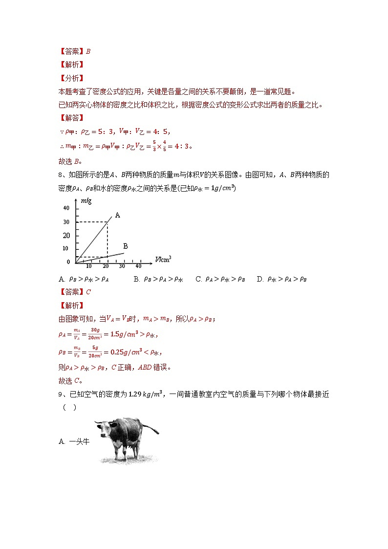 第六章 单元检测试卷八年级物理下册同步精品讲义(苏科版)03