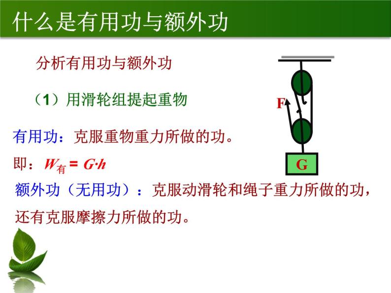 沪粤版物理九年级上册 11.3 如何提高机械效率_课件03