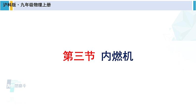 沪科版九年级物理 第十三章 内能与热机 第三节 内燃机(课件)第1页