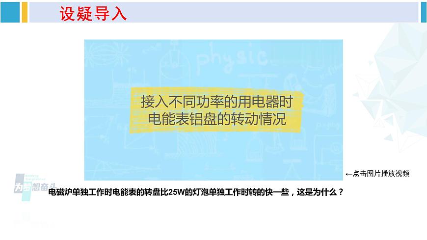 滬科版九年級(jí)物理 第十六章 電流做功與電功率 第一課時(shí) 電功率(課件)第3頁(yè)