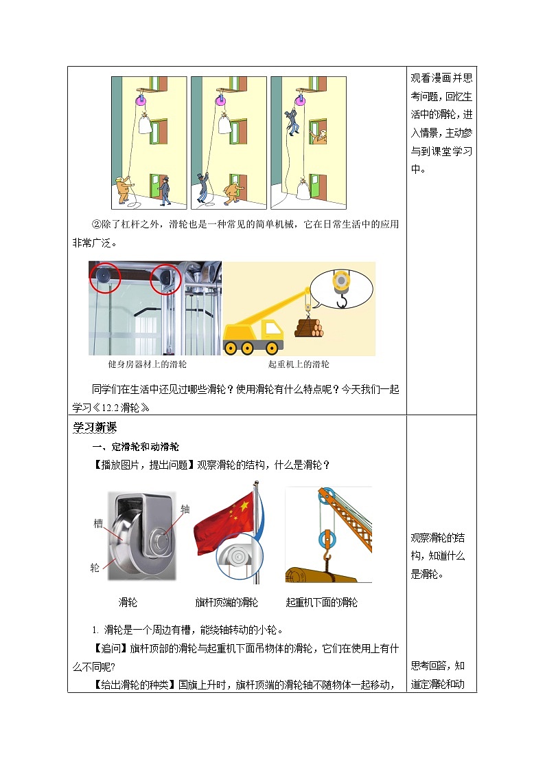12.2 滑轮(教学设计)-八年级物理下册同步备课系列(人教版)02