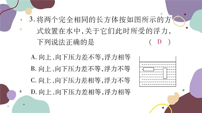 沪科版物理八年级下册 第九章 浮力课件04