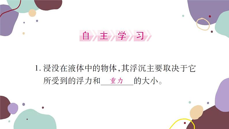 沪科版物理八年级下册 第九章 浮力课件02
