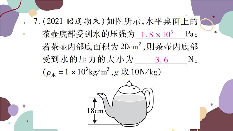 沪科版物理八年级下册 第八章 压强课件08