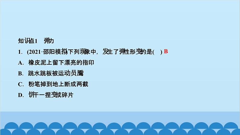 人教版物理八年级下册 第七章 力 第二节 弹力 课件第2页