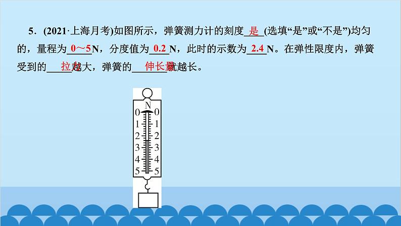 人教版物理八年级下册 第七章 力 第二节 弹力 课件第6页