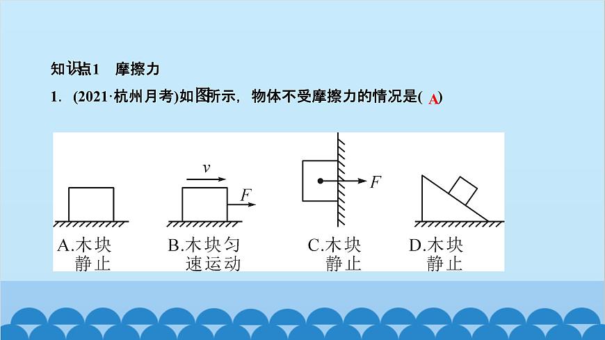 人教版物理八年級下冊 第八章　運(yùn)動和力 第三節(jié)　摩擦力 課件第2頁