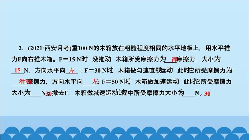 人教版物理八年級下冊 第八章　運(yùn)動和力 第三節(jié)　摩擦力 課件第3頁