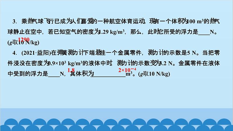 人教版物理八年级下册 第十章 浮力 第二节 阿基米德原理 课件第5页