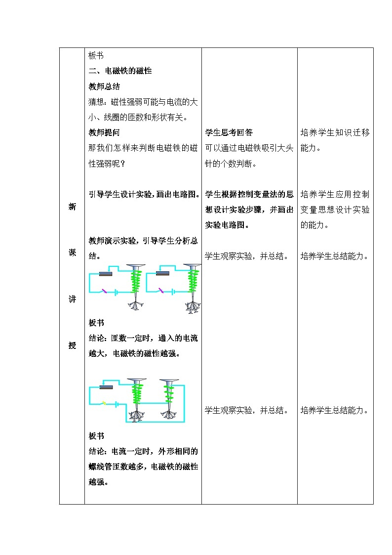 魯教版（五四制）物理九年級(jí)下冊(cè) 第十六章 第三節(jié) 電磁鐵教案第3頁(yè)