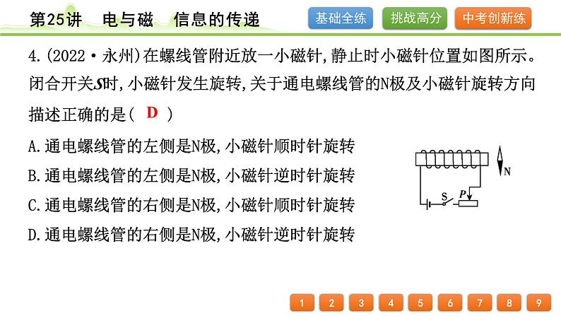 2024年中考物理专题复习课件---第25讲 电与磁 信息的传递第5页