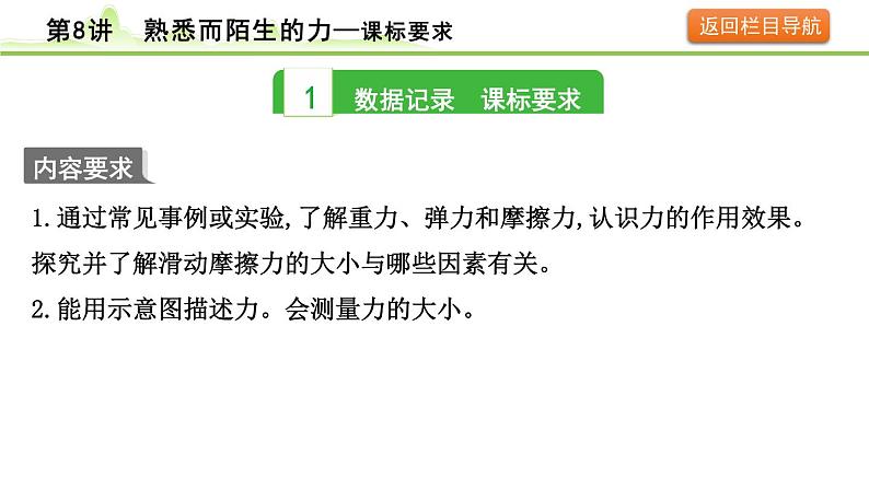 2024年中考物理复习课件---第8讲 熟悉而陌生的力第3页