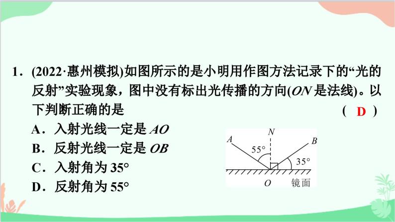 沪粤版物理八年级上册 第三章　光和眼睛习题课件02