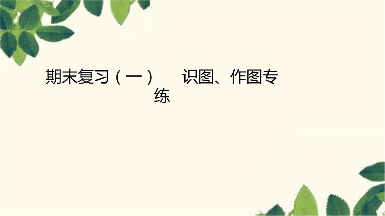 人教版物理八年级上册 期末复习 专项训练习题课件01